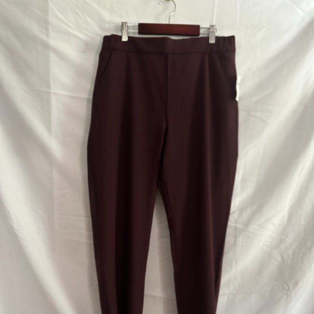 Gap Maroon Elastic Waist Trouser Pants Size M